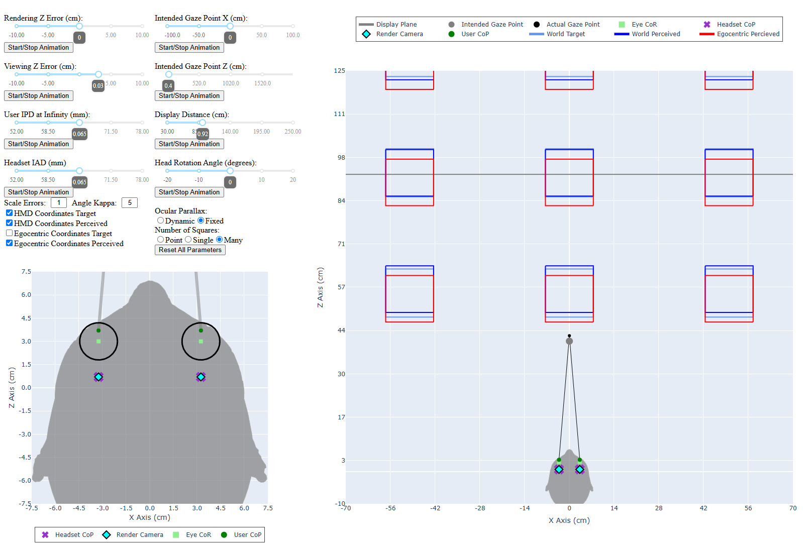 Stereo geometry errors in HMDs